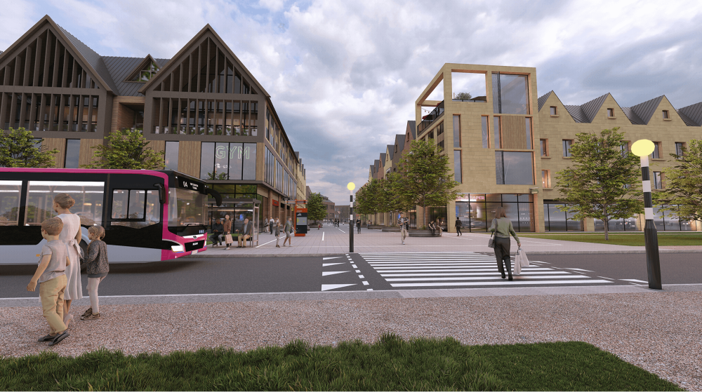 Entrance to town centre high street